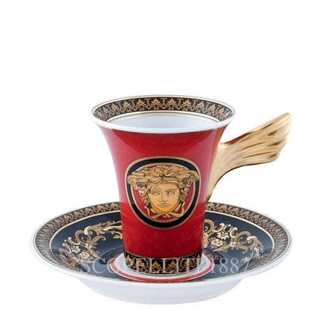 versace coffee cups|versace medusa drinking glasses.